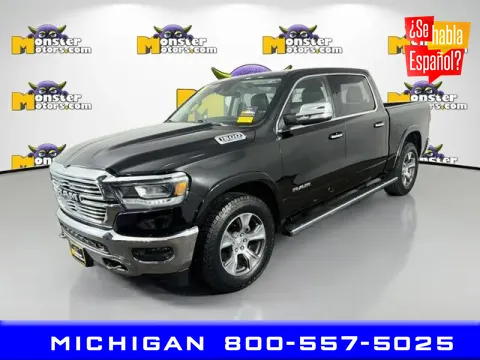 Black 2022 Ram 1500 Laramie for sale in Michigan Center, MI
