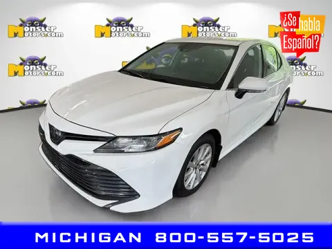 White 2020 Toyota Camry LE for sale in Michigan Center, MI