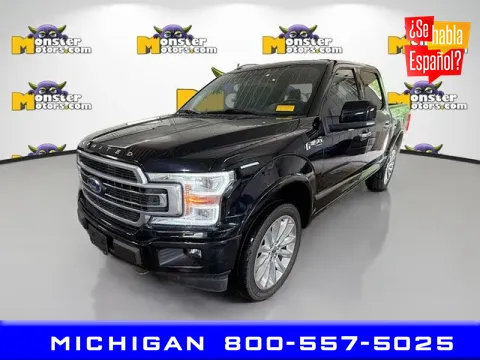 Black 2018 Ford F-150 Limited for sale in Michigan Center, MI