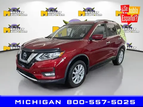 Red 2019 Nissan Rogue for sale in Michigan Center, MI