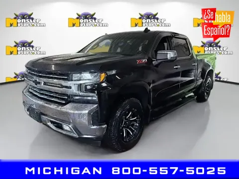 Black 2019 Chevrolet Silverado 1500 LTZ for sale in Michigan Center, MI