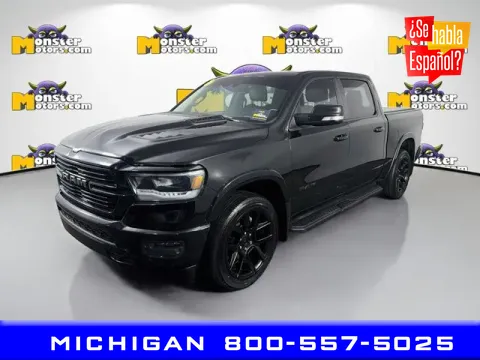 Black 2022 Ram 1500 Laramie for sale in Michigan Center, MI