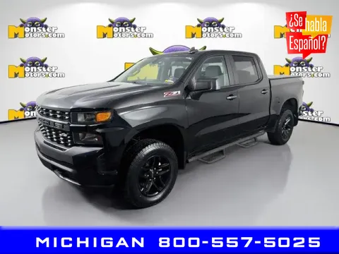 Black 2021 Chevrolet Silverado 1500 Custom Trail Boss for sale in Michigan Center, MI