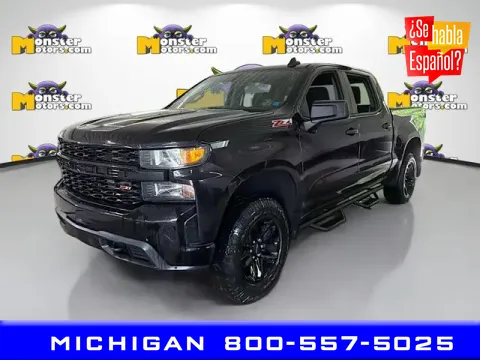 Black 2021 Chevrolet Silverado 1500 Custom Trail Boss for sale in Michigan Center, MI