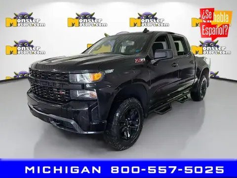 Black 2021 Chevrolet Silverado 1500 Custom Trail Boss for sale in Michigan Center, MI