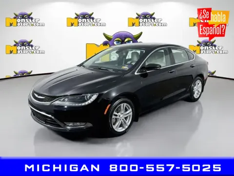 Black 2015 Chrysler 200 C for sale in Michigan Center, MI