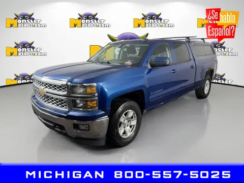 Blue 2015 Chevrolet Silverado 1500 LT for sale in Michigan Center, MI