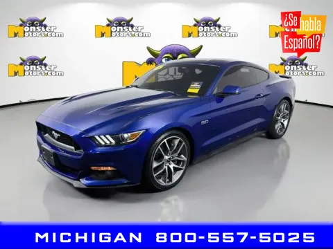 Blue 2016 Ford Mustang GT Premium for sale in Michigan Center, MI