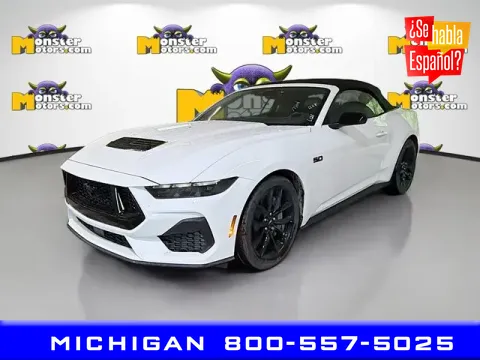 White 2024 Ford Mustang GT Premium for sale in Michigan Center, MI