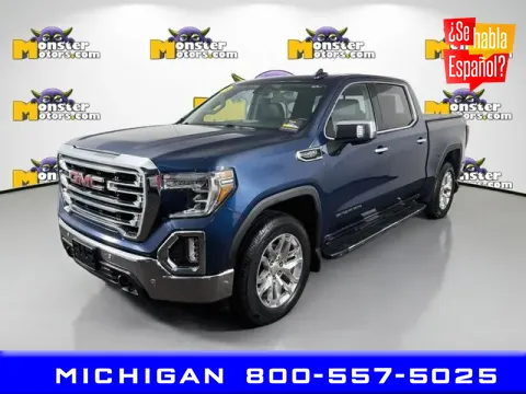 Blue 2019 GMC Sierra 1500 SLT for sale in Michigan Center, MI