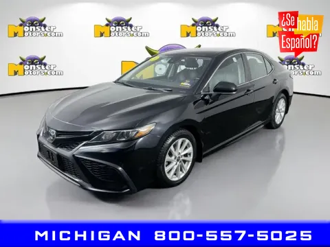 Black 2021 Toyota Camry SE for sale in Michigan Center, MI