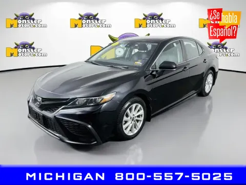 Black 2021 Toyota Camry SE for sale in Michigan Center, MI