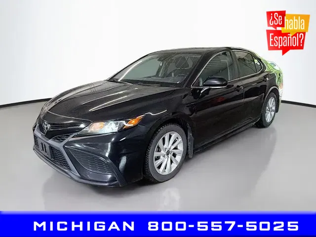 Black 2021 Toyota Camry SE for sale in Michigan Center, MI