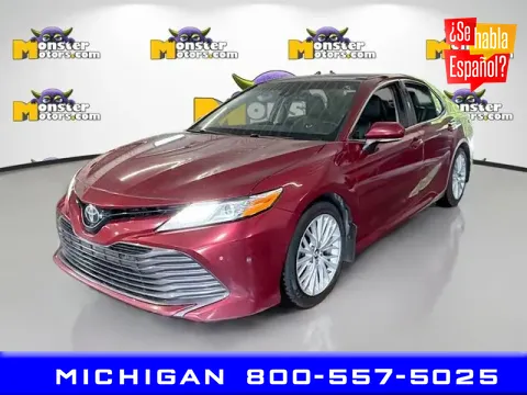 Red 2018 Toyota Camry L for sale in Michigan Center, MI
