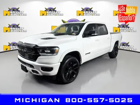 White 2022 Ram 1500 Laramie for sale in Michigan Center, MI