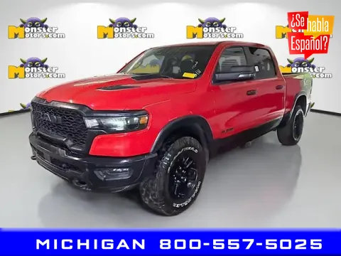 Red 2025 Ram 1500 Rebel for sale in Michigan Center, MI