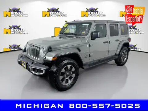 Gray 2023 Jeep Wrangler Sahara for sale in Michigan Center, MI