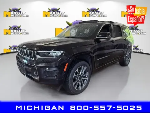 Black 2024 Jeep Grand Cherokee L Overland for sale in Michigan Center, MI