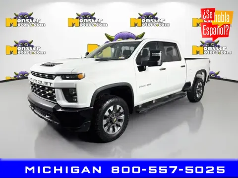 White 2022 Chevrolet Silverado 2500 HD Custom for sale in Michigan Center, MI