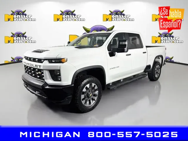 White 2022 Chevrolet Silverado 2500 HD Custom for sale in Michigan Center, MI