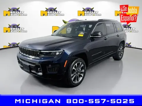 Blue 2023 Jeep Grand Cherokee L Overland for sale in Michigan Center, MI