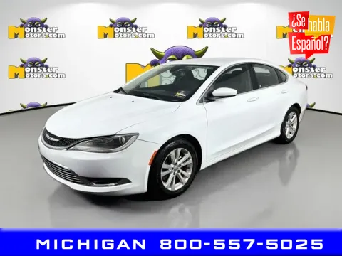 White 2015 Chrysler 200 Limited for sale in Michigan Center, MI