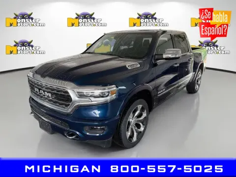 Blue 2022 Ram 1500 Limited for sale in Michigan Center, MI