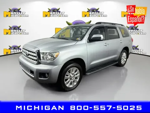 Silver 2016 Toyota Sequoia Platinum for sale in Michigan Center, MI