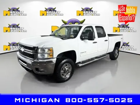 White 2014 Chevrolet Silverado 2500HD LT for sale in Michigan Center, MI