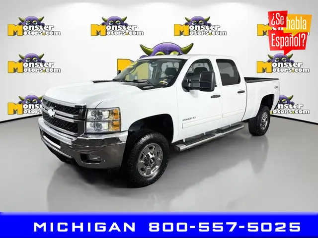 White 2014 Chevrolet Silverado 2500 HD LT for sale in Michigan Center, MI