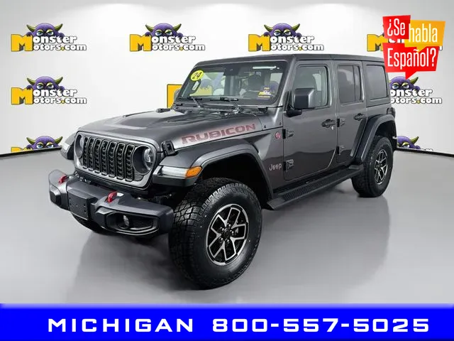 Gray 2024 Jeep Wrangler Rubicon for sale in Michigan Center, MI