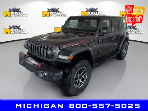 Gray 2024 Jeep Wrangler Rubicon for sale in Michigan Center, MI