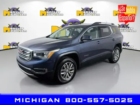 Blue 2019 GMC Acadia SLE-2 for sale in Michigan Center, MI