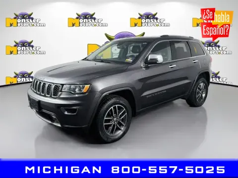 Gray 2017 Jeep Grand Cherokee Limited for sale in Michigan Center, MI