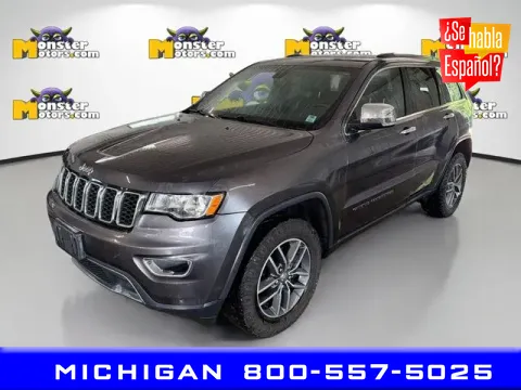 Gray 2017 Jeep Grand Cherokee Limited for sale in Michigan Center, MI