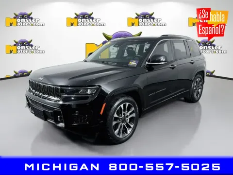 Black 2022 Jeep Grand Cherokee Overland for sale in Michigan Center, MI