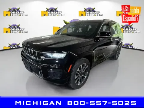 Black 2022 Jeep Grand Cherokee Overland for sale in Michigan Center, MI