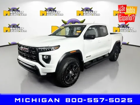 White 2024 GMC Canyon Elevation for sale in Michigan Center, MI