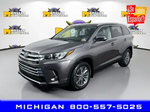 Gray 2019 Toyota Highlander XLE for sale in Michigan Center, MI