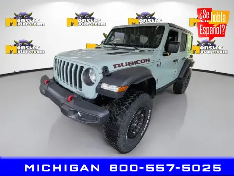 Gray 2023 Jeep Wrangler Rubicon for sale in Michigan Center, MI