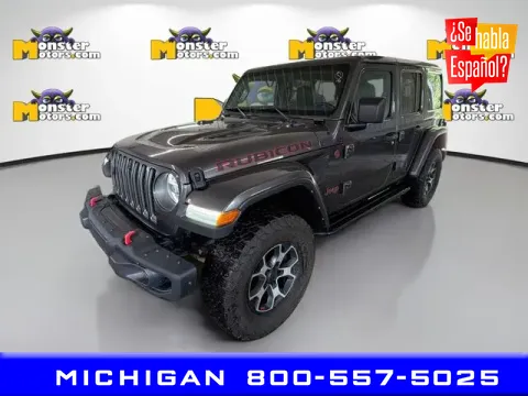 Gray 2021 Jeep Wrangler Unlimited Rubicon for sale in Michigan Center, MI