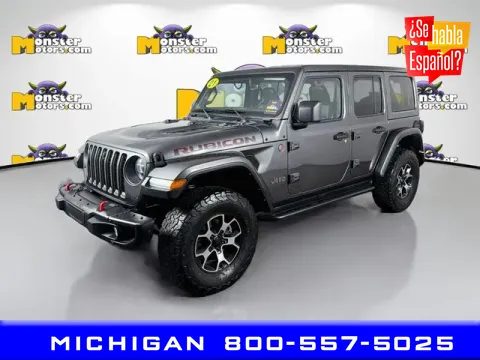 Gray 2021 Jeep Wrangler Unlimited Rubicon for sale in Michigan Center, MI
