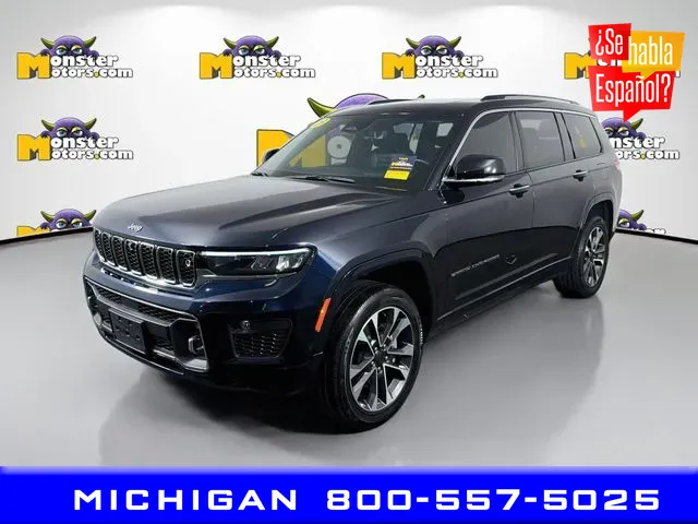 Blue 2023 Jeep Grand Cherokee L Overland for sale in Michigan Center, MI