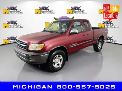 Red 2001 Toyota Tundra SR5 for sale in Michigan Center, MI