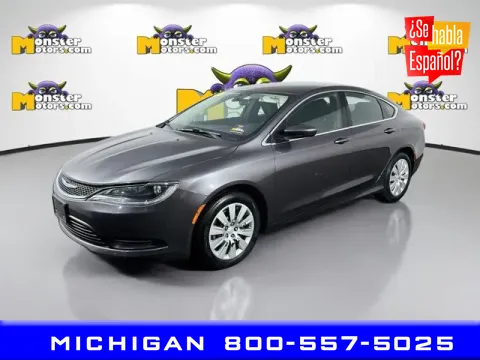 Gray 2015 Chrysler 200 LX for sale in Michigan Center, MI