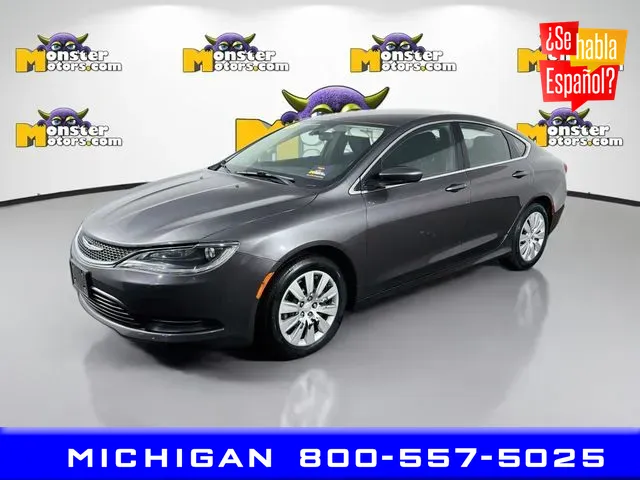 Gray 2015 Chrysler 200 LX for sale in Michigan Center, MI