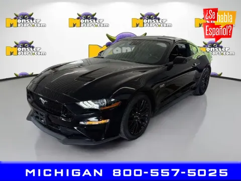 Black 2021 Ford Mustang GT Premium for sale in Michigan Center, MI