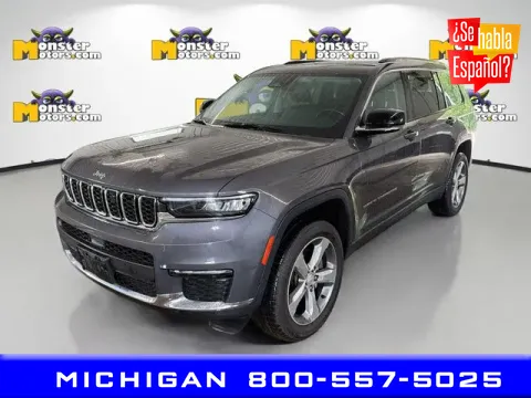 Gray 2021 Jeep Grand Cherokee L Limited for sale in Michigan Center, MI