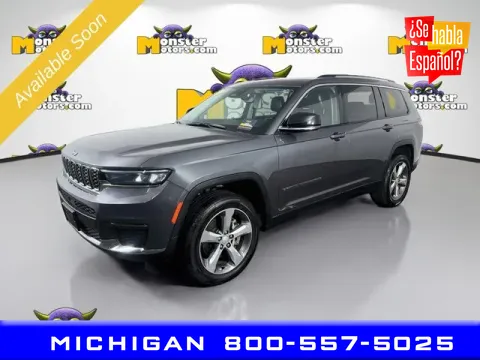 Gray 2021 Jeep Grand Cherokee L Limited for sale in Michigan Center, MI
