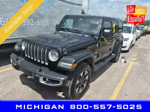 Black 2018 Jeep Wrangler Unlimited Sahara for sale in Michigan Center, MI